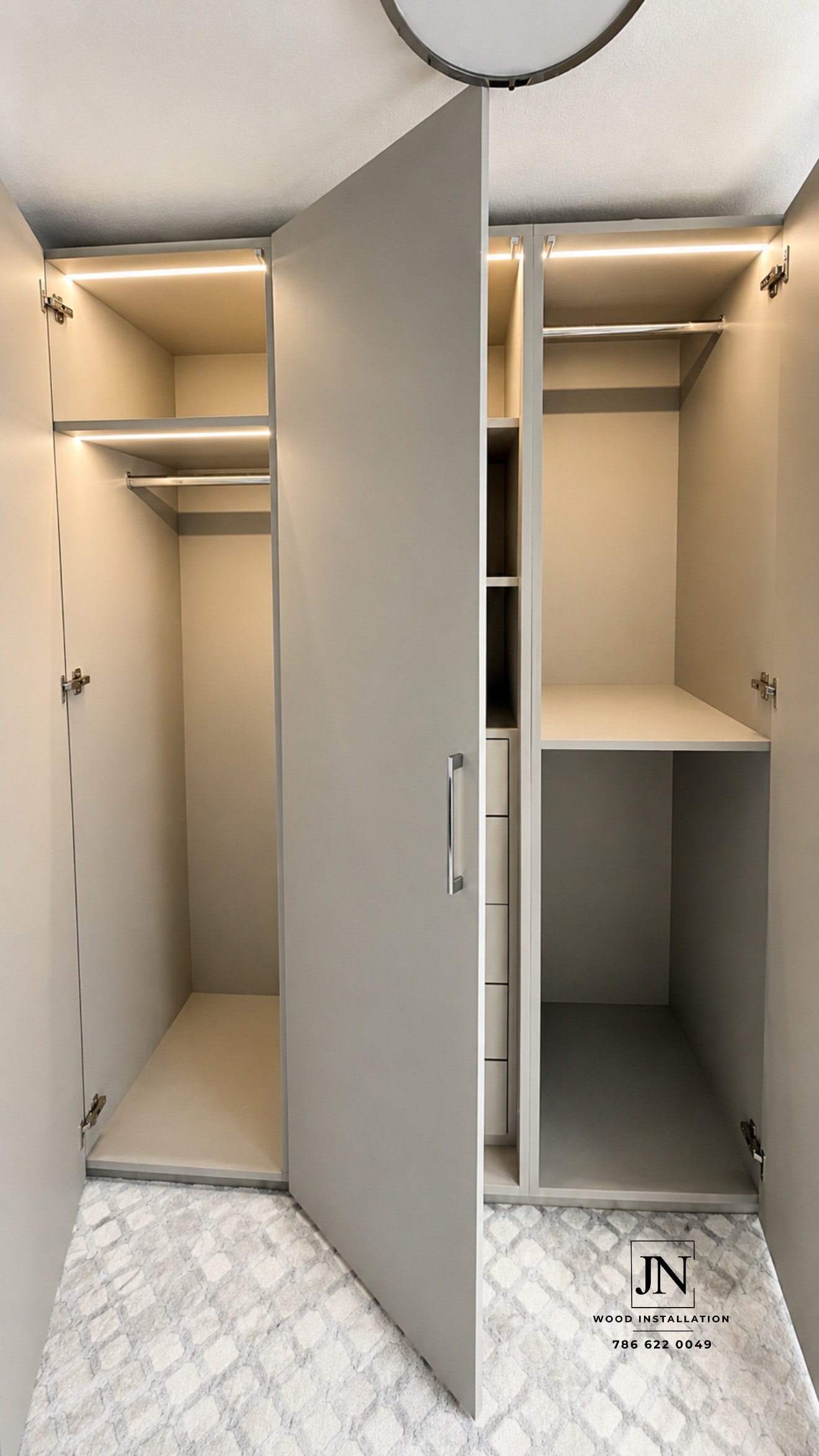 Custom Closet with Drawers
