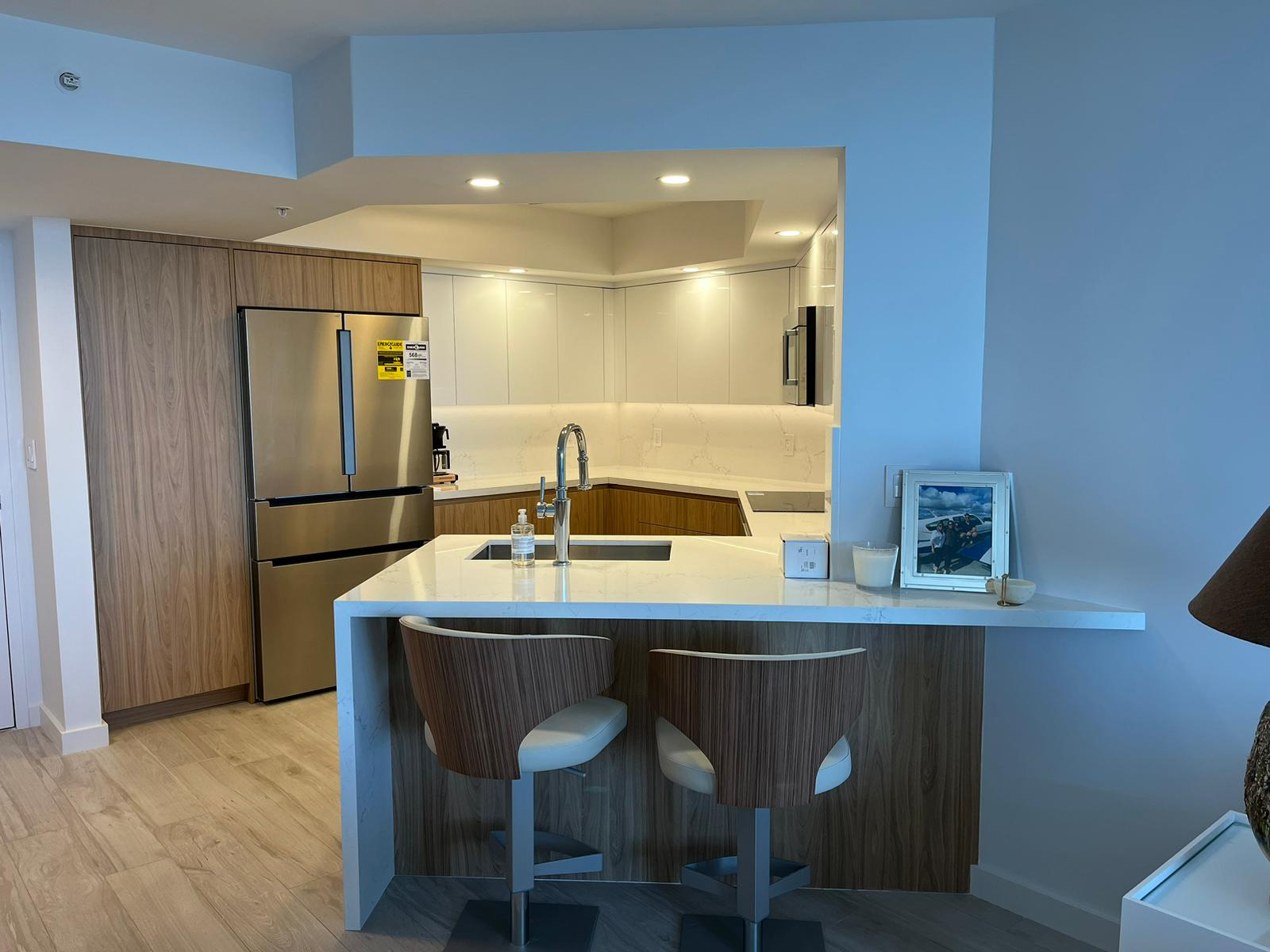 Kitchen with Quartz Island